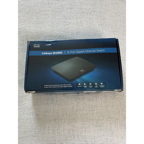 Cisco Linksys SE2800 8-Ports External Ethernet Switch NEW - Picture 4 of 6